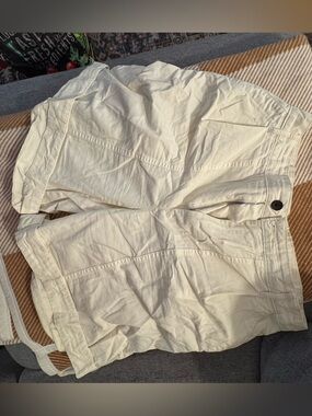 Everlane Off-White Utility Shorts